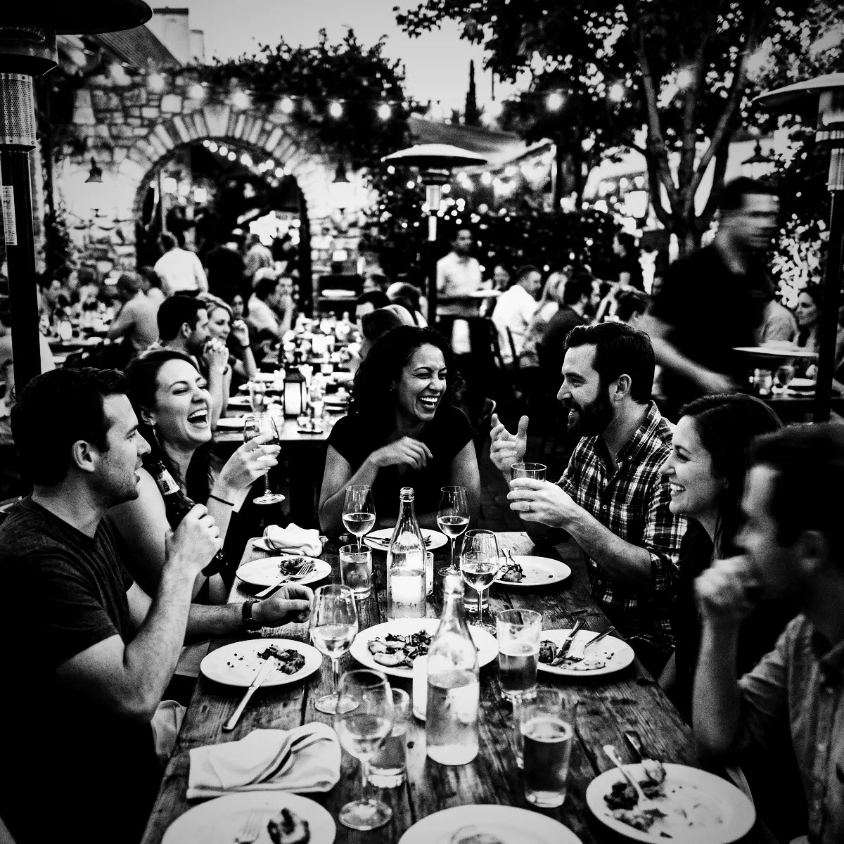 Noir photo filter example