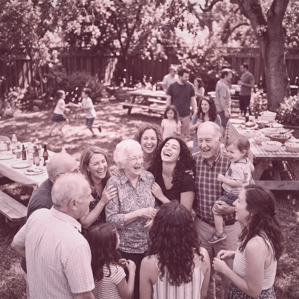 Duotone Rose photo filter example