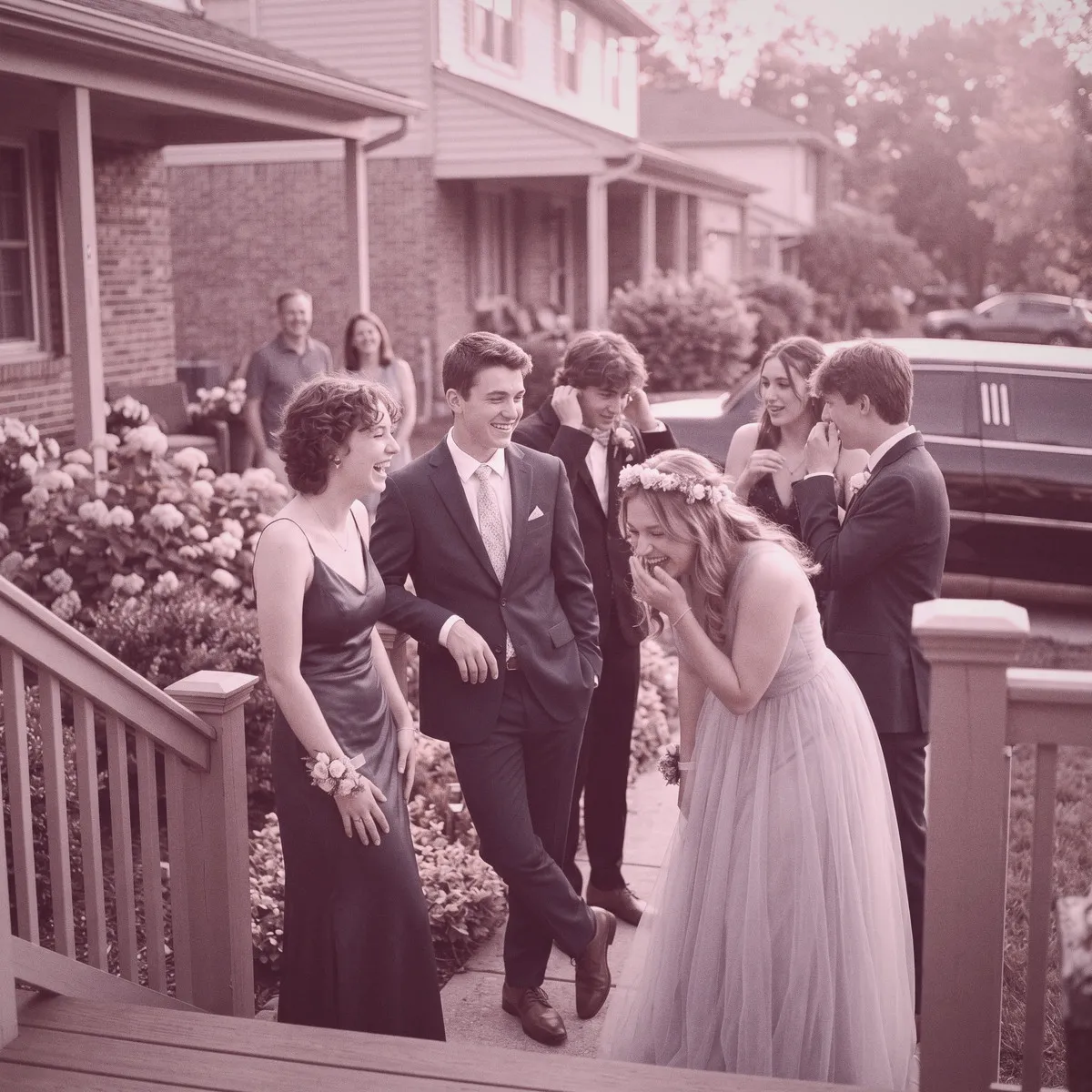 Duotone Rose photo filter example