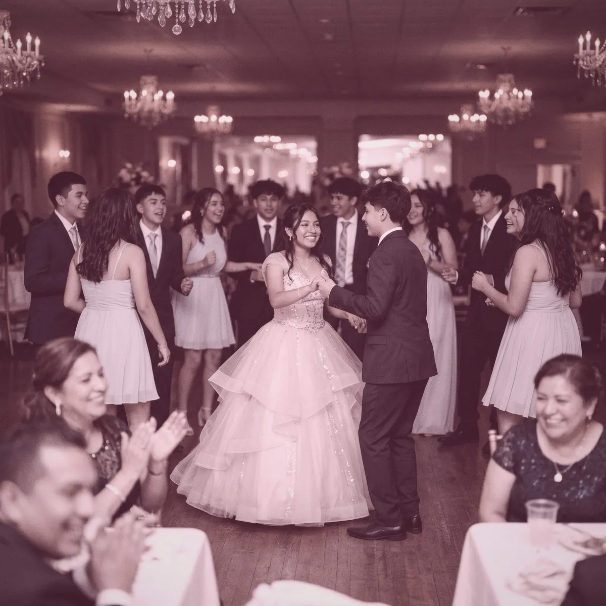 Duotone Rose photo filter example