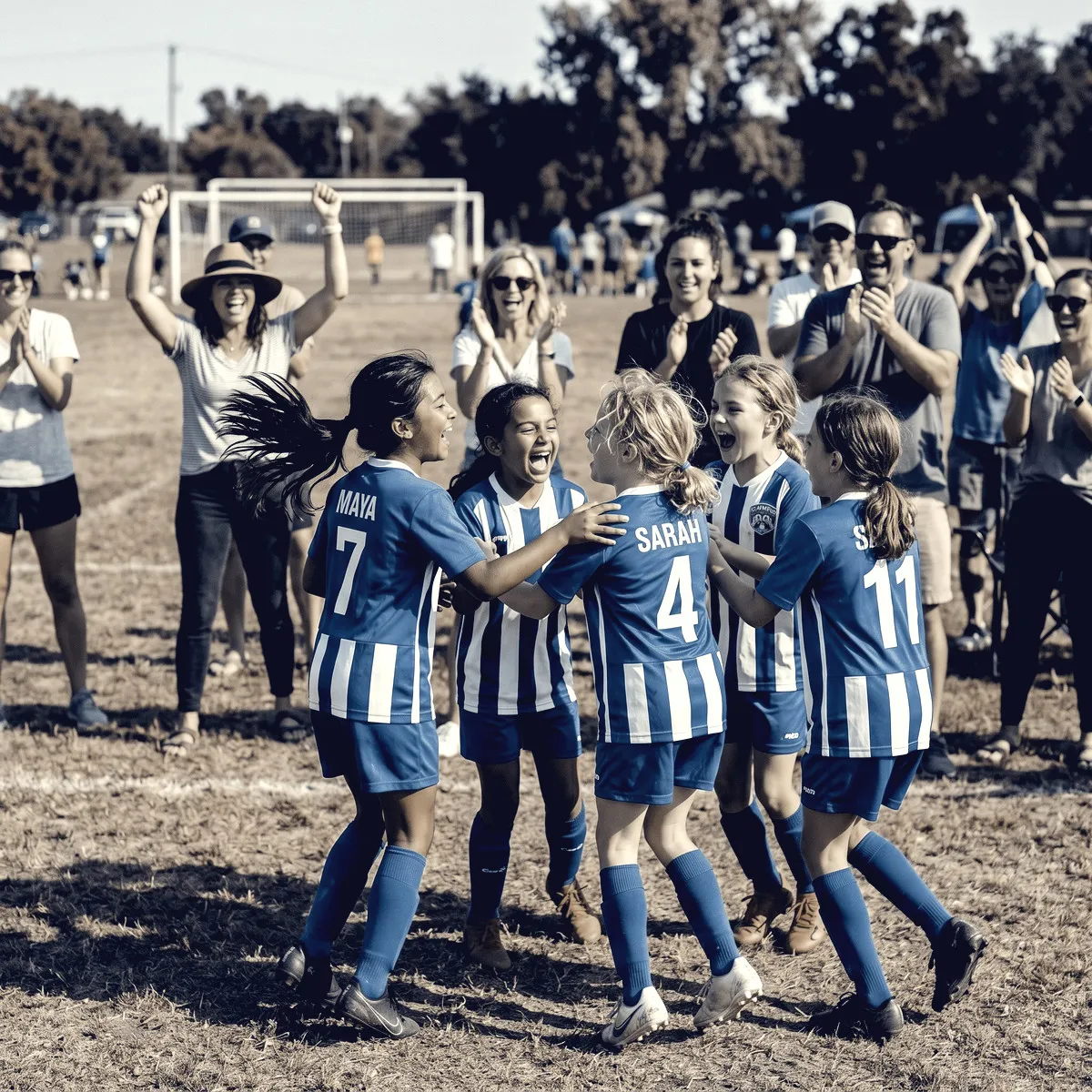 Duotone Blue photo filter example