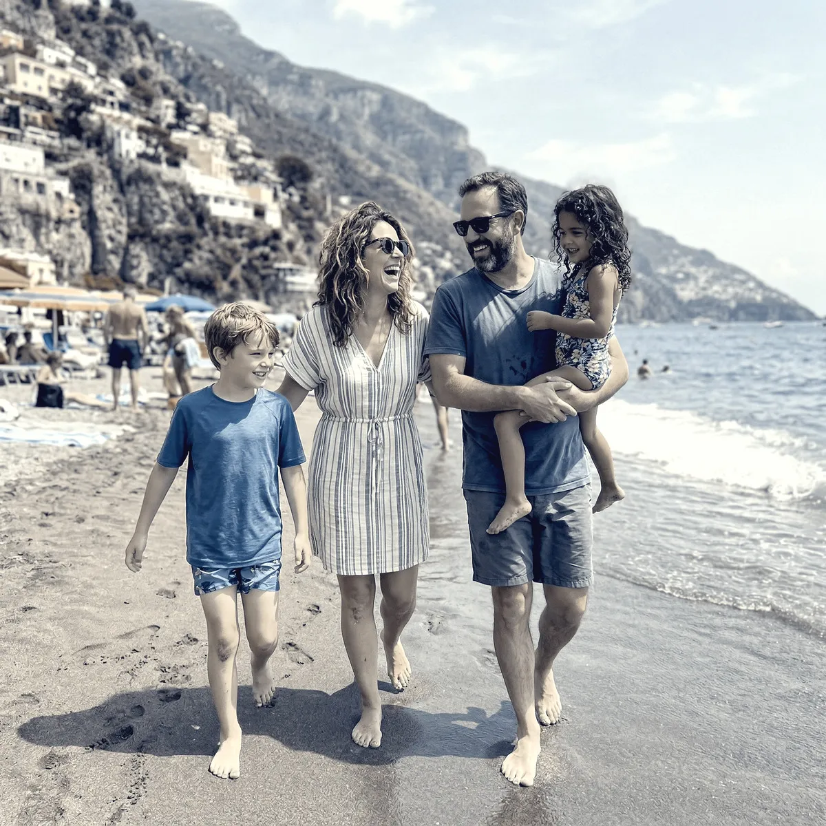 Duotone Blue photo filter example