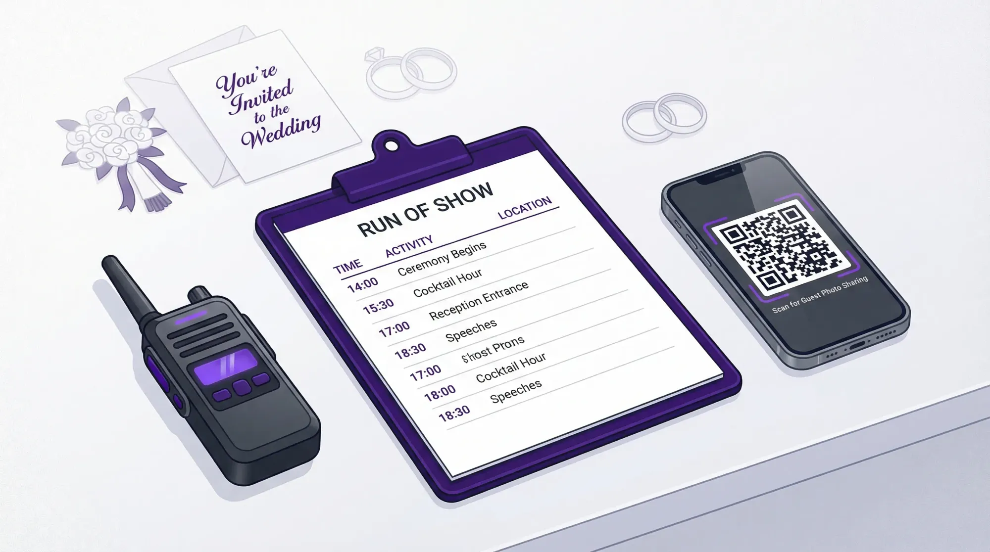 Wedding Event Planner Playbook: From Run of Show to QR Photos